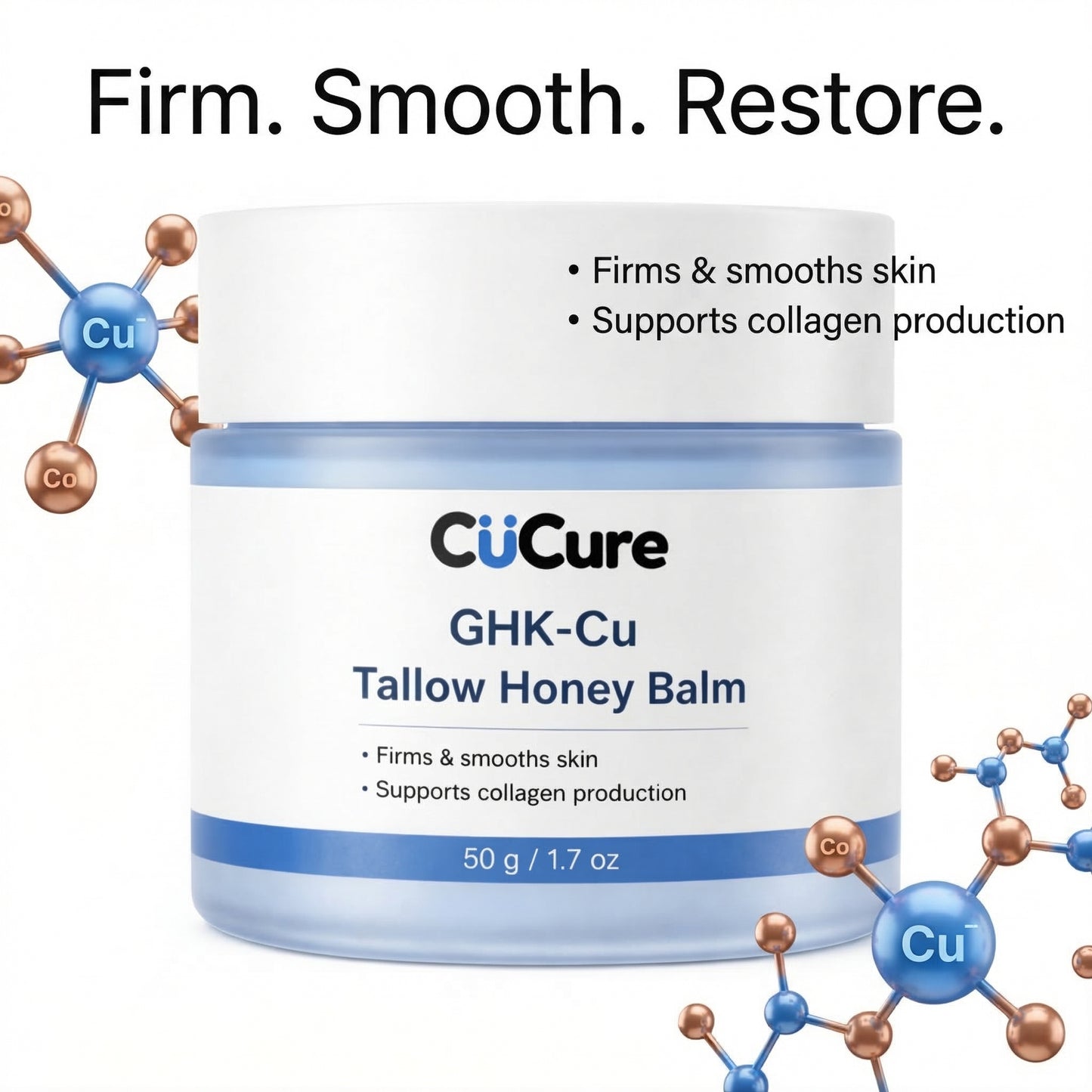 CuCure GHK-Cu copper peptide anti aging balm packaging