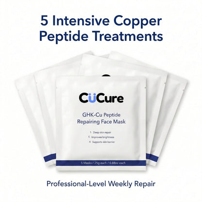 Copper peptide repair sheet mask treatment for skin hydration