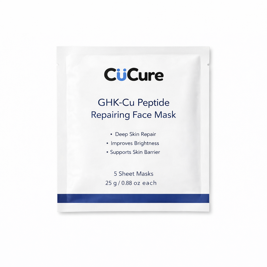 CuCure GHK-Cu copper peptide repair sheet mask skincare pack
