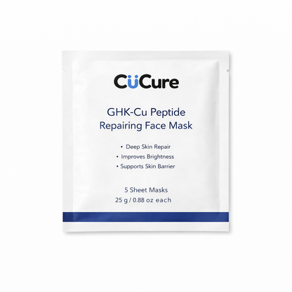 CuCure GHK-Cu copper peptide repair sheet mask skincare pack