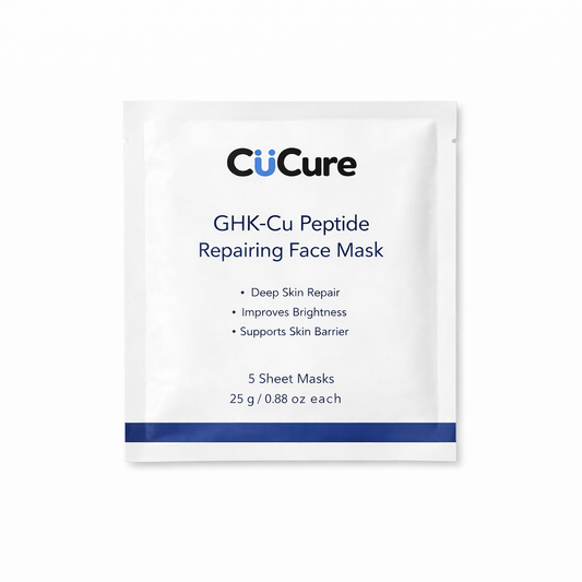 CuCure GHK-Cu copper peptide repair sheet mask skincare pack