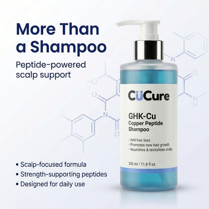 GHK-Cu copper peptide shampoo for balanced scalp care