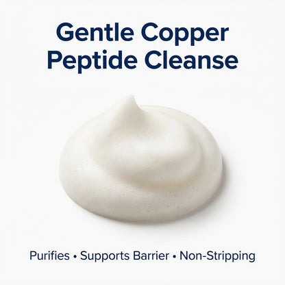 GHK-Cu peptide cleanser texture for  face cleansing