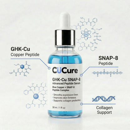 Peptide anti aging serum showing wrinkle smoothing benefits