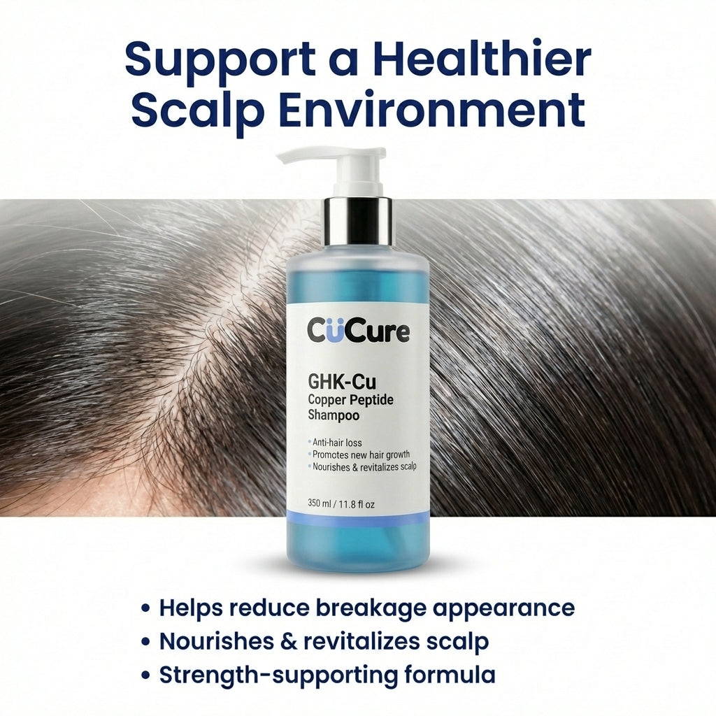 Professional copper peptide hair care shampoo