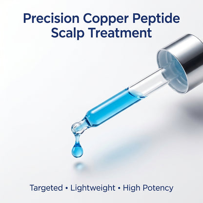 Professional copper peptide scalp care serum