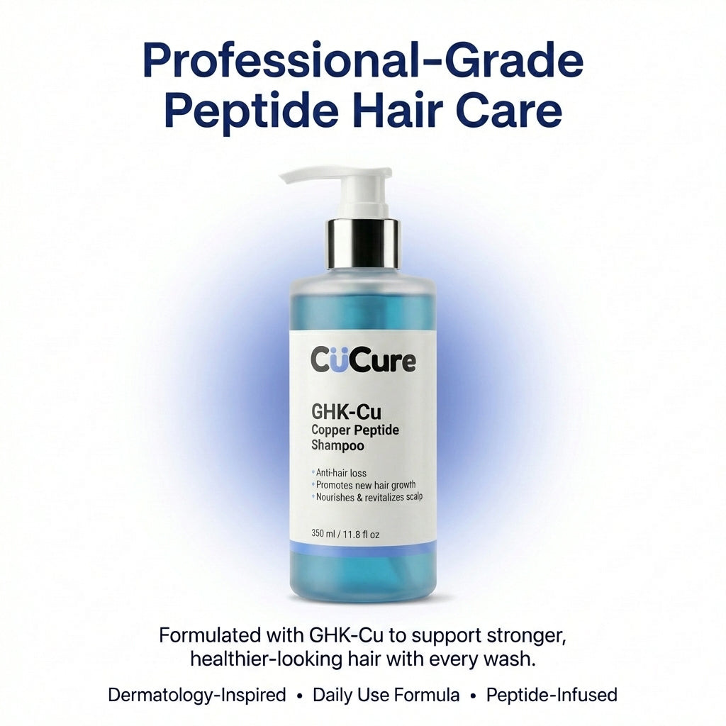 Professional copper peptide hair care shampoo